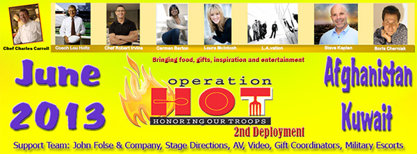 Operation HOT entertains troops 2013
