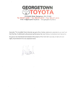 Toyota Reference Letter